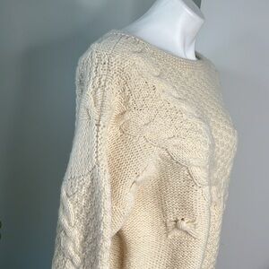 Vintage Gladys Bagley wool Feminine Fishermans Sweater